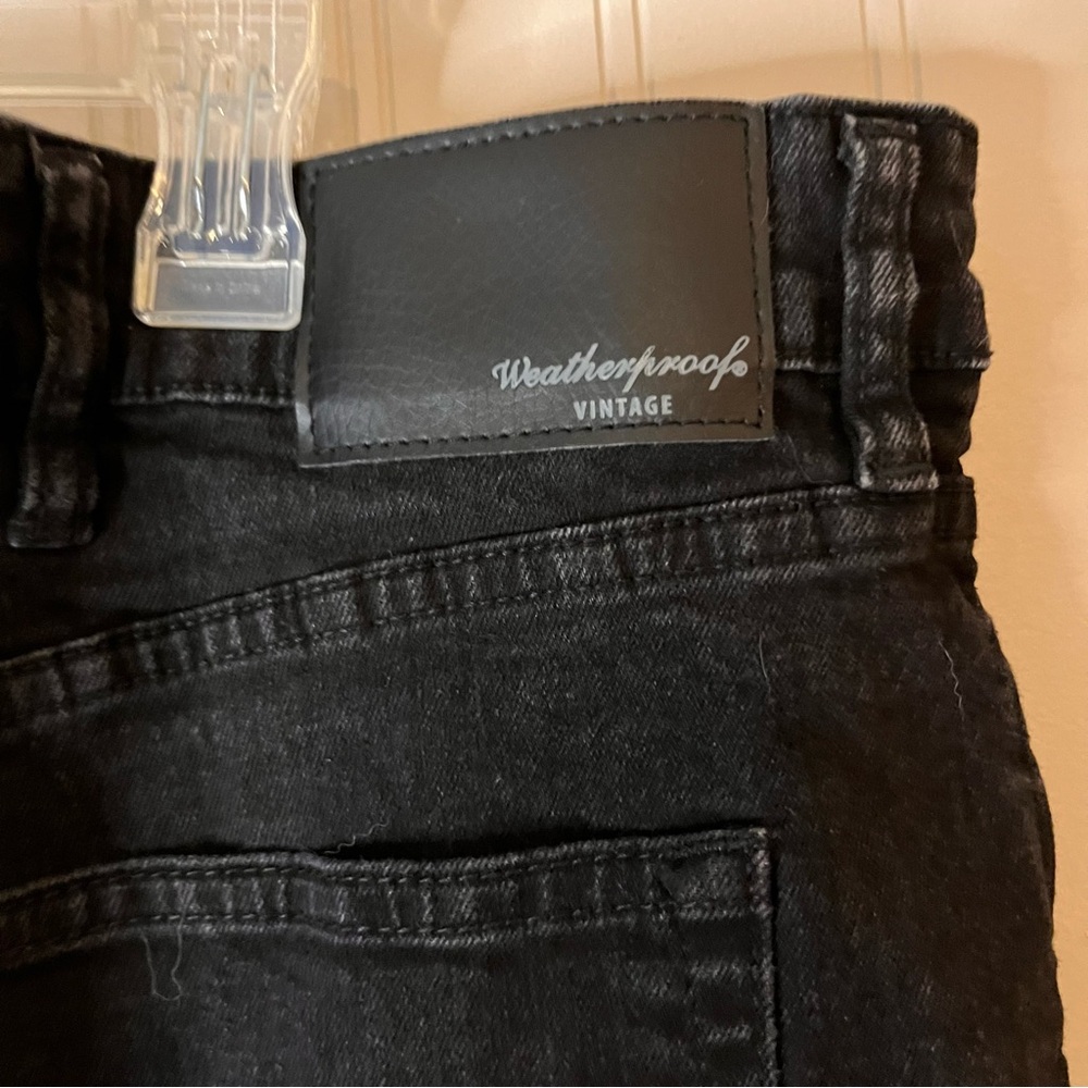 Black Weatherproof Vintage 46x30 Tapered Fit Denim Jeans Men’s - Picture 4 of 7